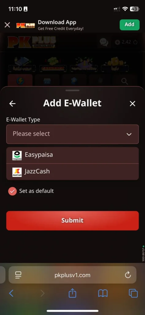 pkplus game withdrawal
